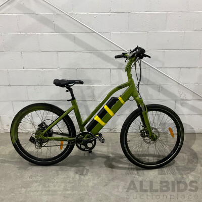 Painted Green E-bike