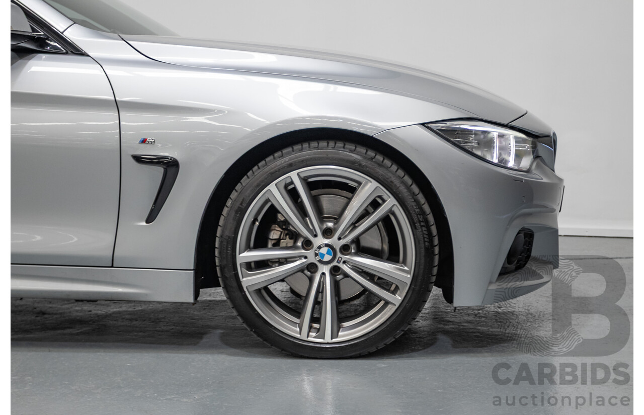 7/2014 BMW 435i Gran Coupe M Sport F36 5D Coupe Glacier Silver Metallic Turbo 3.0L