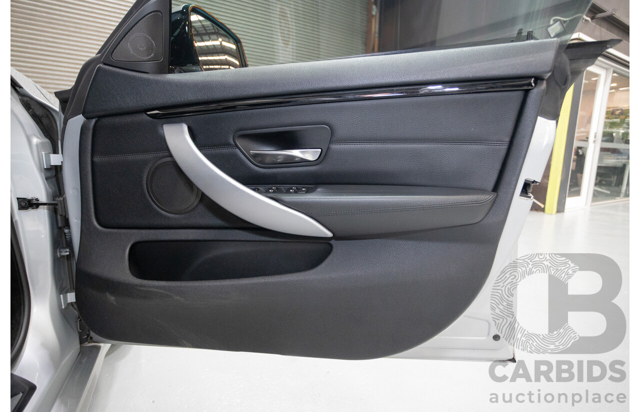 7/2014 BMW 435i Gran Coupe M Sport F36 5D Coupe Glacier Silver Metallic Turbo 3.0L