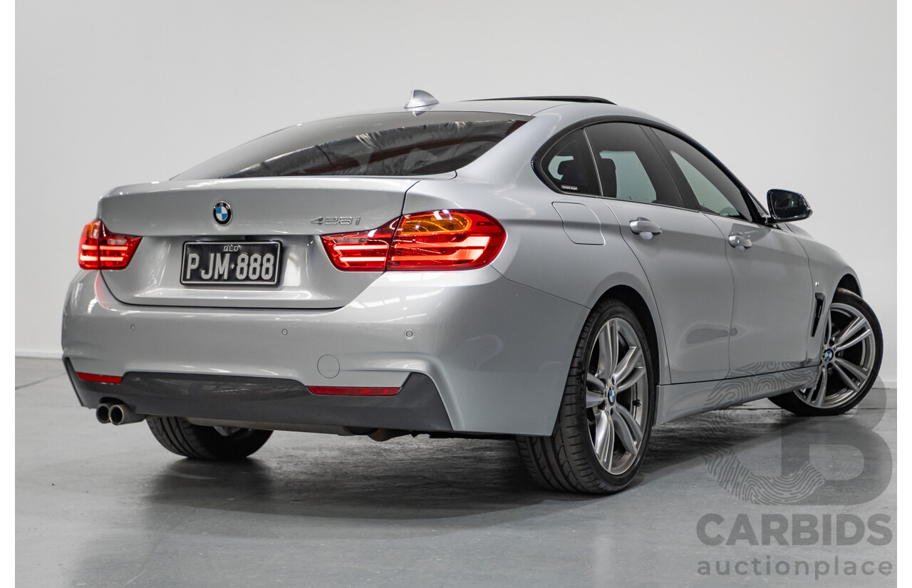 7/2014 BMW 428i Gran Coupe M Sport F36 5D Coupe Glacier Silver Metallic Turbo 2.0L