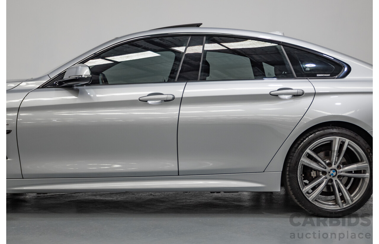 7/2014 BMW 428i Gran Coupe M Sport F36 5D Coupe Glacier Silver Metallic Turbo 2.0L
