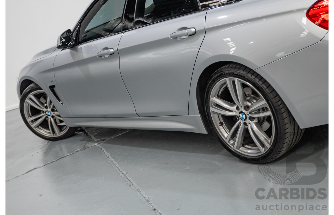 7/2014 BMW 428i Gran Coupe M Sport F36 5D Coupe Glacier Silver Metallic Turbo 2.0L