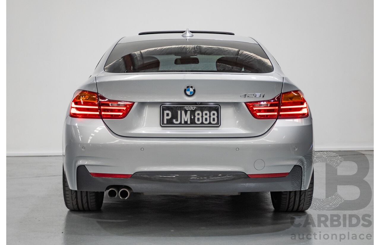 7/2014 BMW 428i Gran Coupe M Sport F36 5D Coupe Glacier Silver Metallic Turbo 2.0L