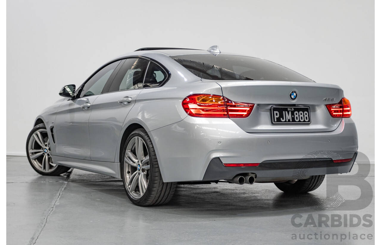 7/2014 BMW 428i Gran Coupe M Sport F36 5D Coupe Glacier Silver Metallic Turbo 2.0L