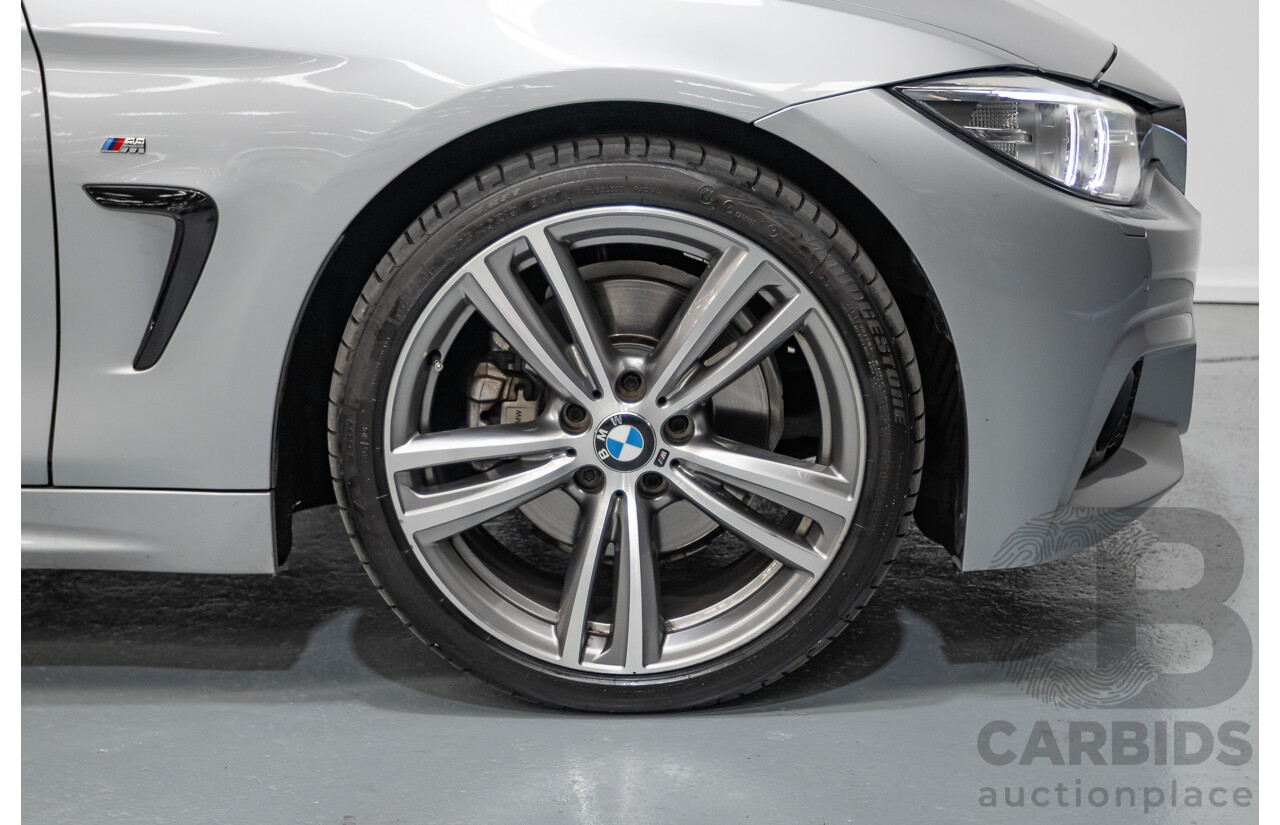 7/2014 BMW 428i Gran Coupe M Sport F36 5D Coupe Glacier Silver Metallic Turbo 2.0L