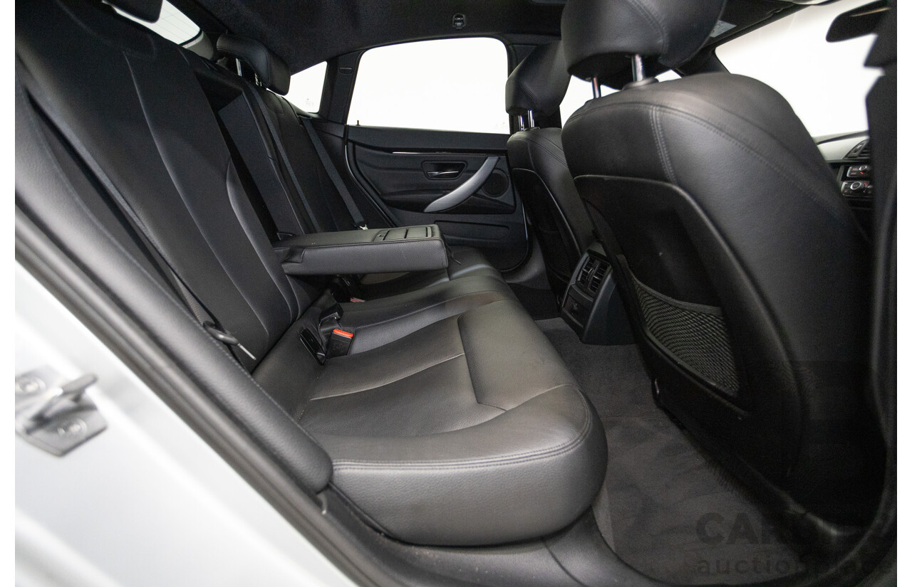 7/2014 BMW 428i Gran Coupe M Sport F36 5D Coupe Glacier Silver Metallic Turbo 2.0L