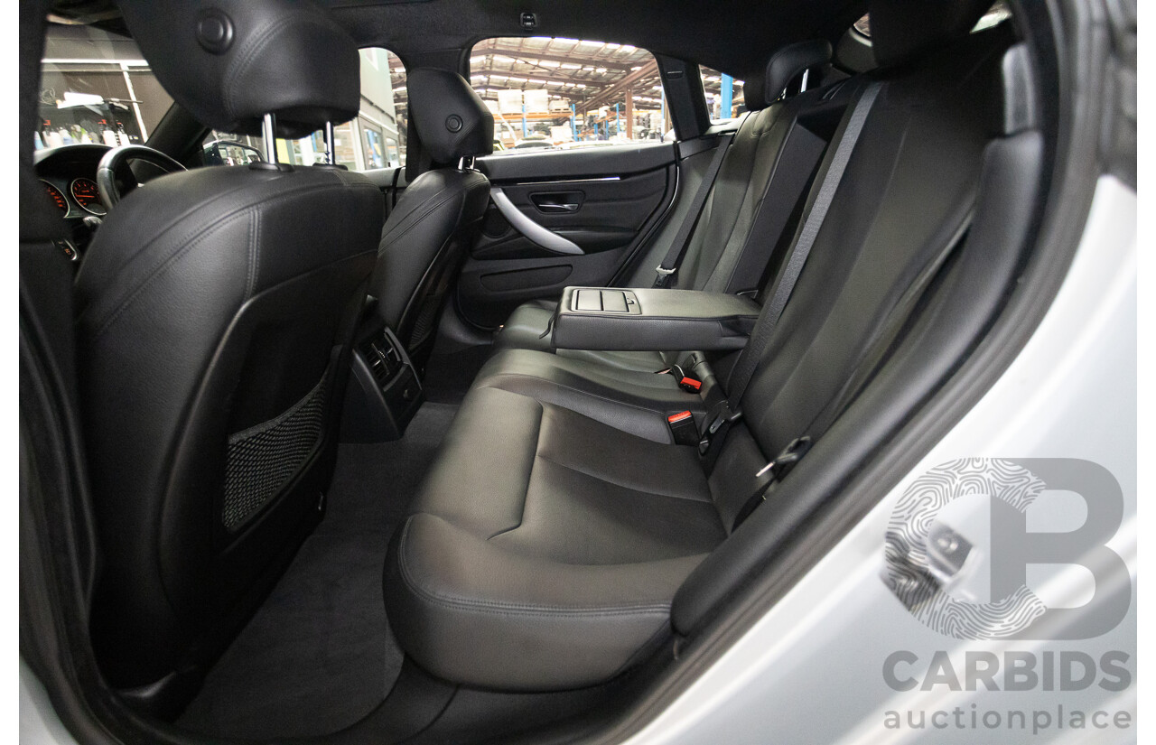 7/2014 BMW 428i Gran Coupe M Sport F36 5D Coupe Glacier Silver Metallic Turbo 2.0L
