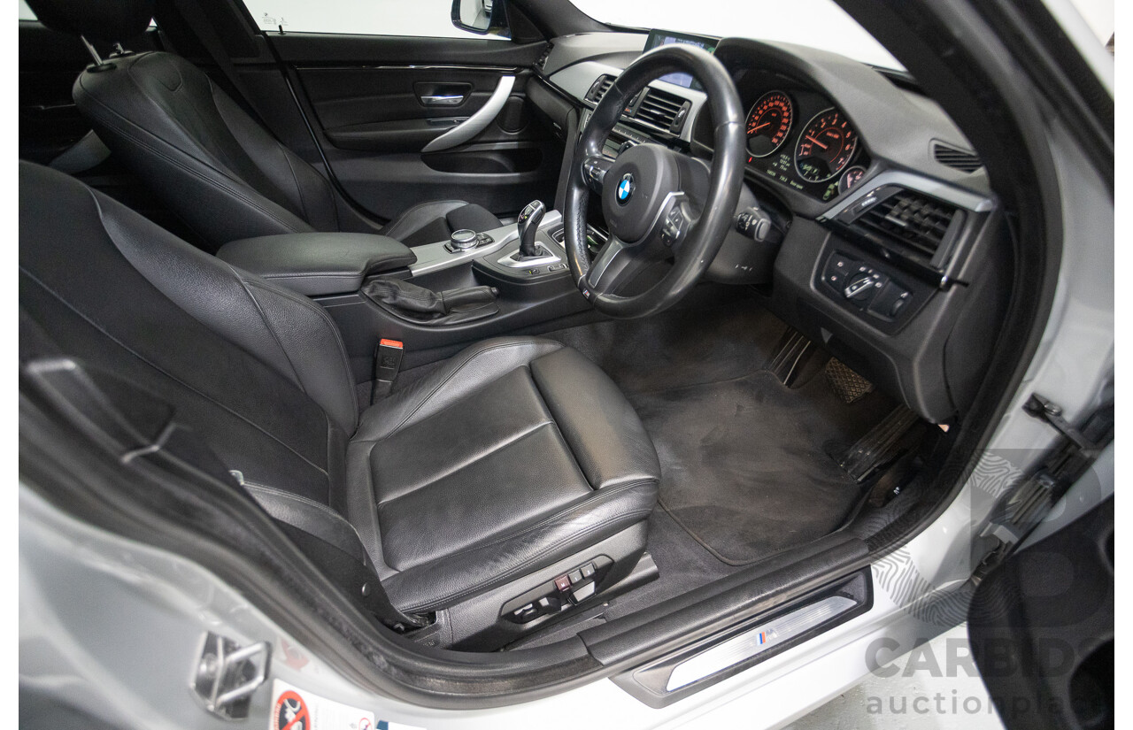 7/2014 BMW 428i Gran Coupe M Sport F36 5D Coupe Glacier Silver Metallic Turbo 2.0L