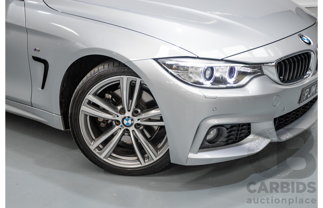 7/2014 BMW 435i Gran Coupe M Sport F36 5D Coupe Glacier Silver Metallic Turbo 3.0L