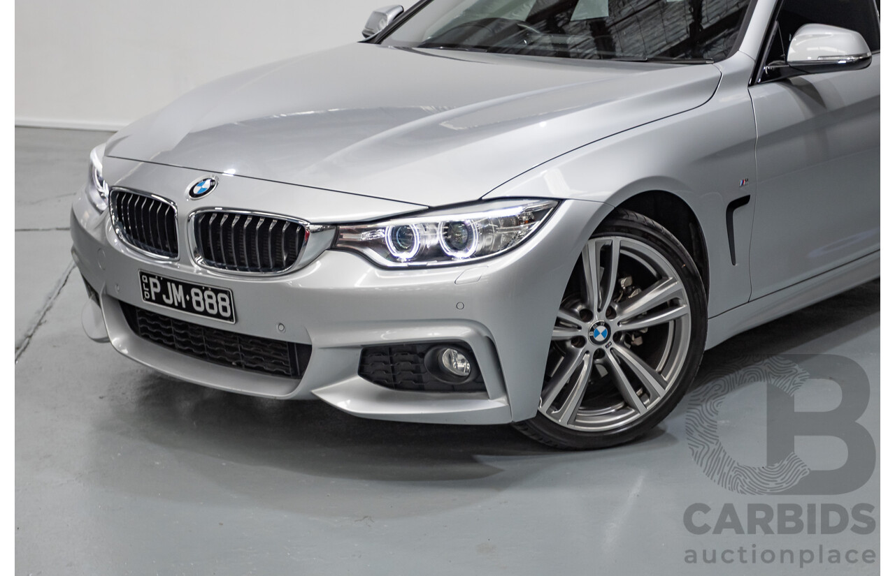 7/2014 BMW 435i Gran Coupe M Sport F36 5D Coupe Glacier Silver Metallic Turbo 3.0L