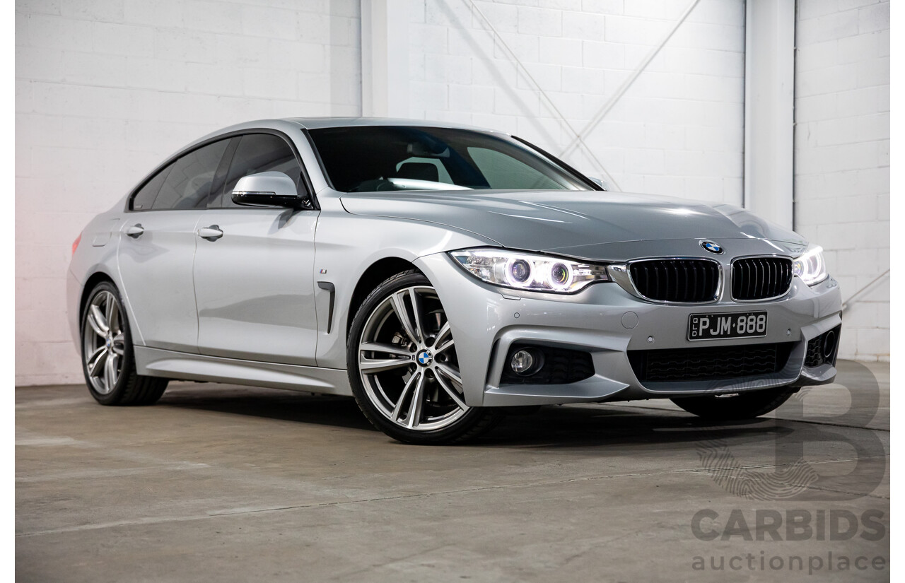 7/2014 BMW 428i Gran Coupe M Sport F36 5D Coupe Glacier Silver Metallic Turbo 2.0L