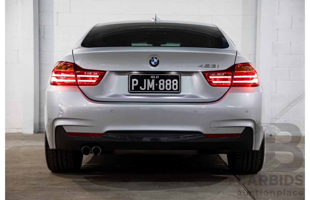 7/2014 BMW 428i Gran Coupe M Sport F36 5D Coupe Glacier Silver Metallic Turbo 2.0L