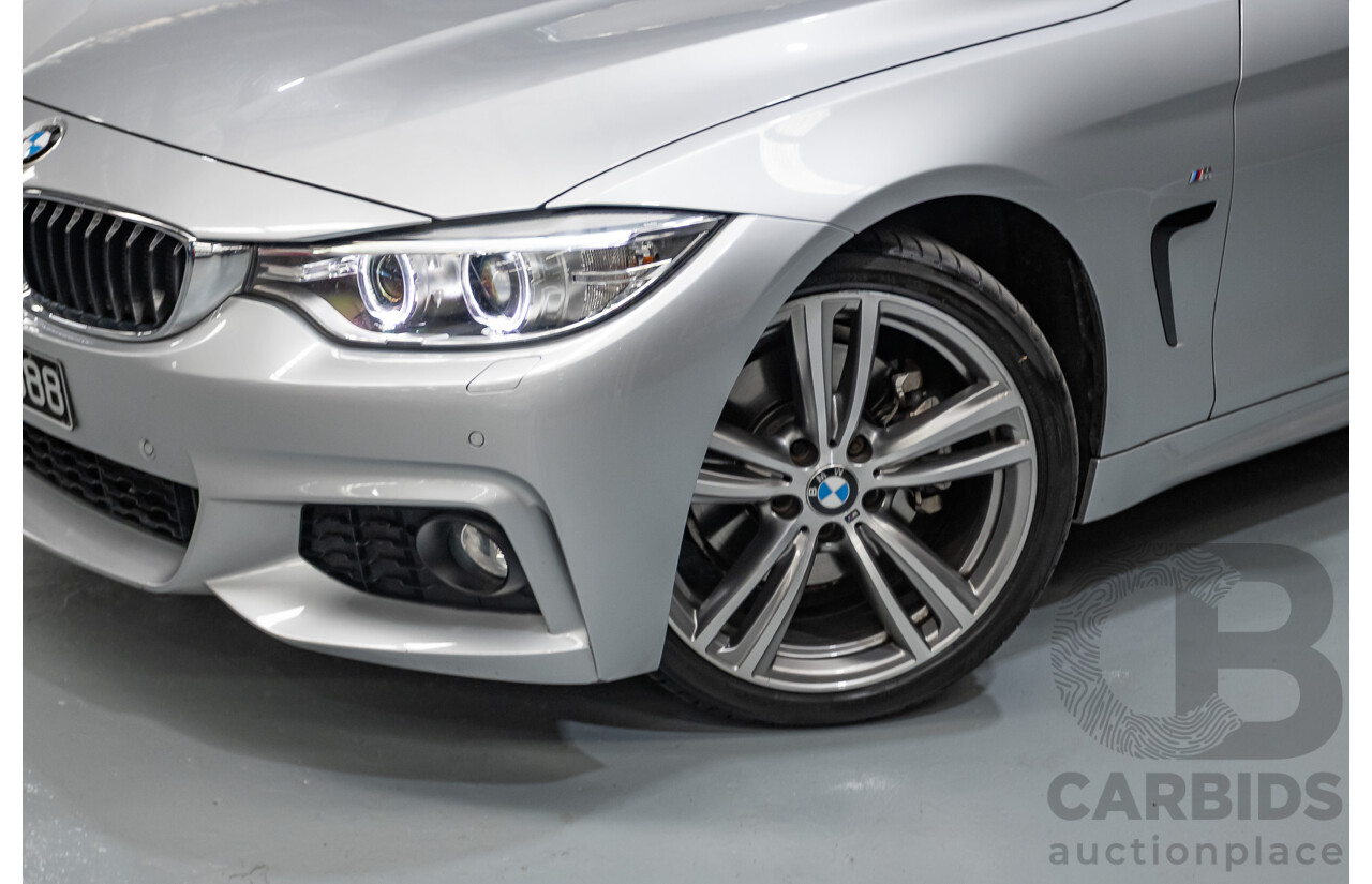 7/2014 BMW 435i Gran Coupe M Sport F36 5D Coupe Glacier Silver Metallic Turbo 3.0L