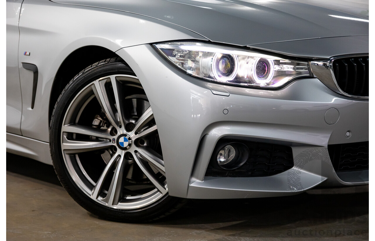 7/2014 BMW 428i Gran Coupe M Sport F36 5D Coupe Glacier Silver Metallic Turbo 2.0L