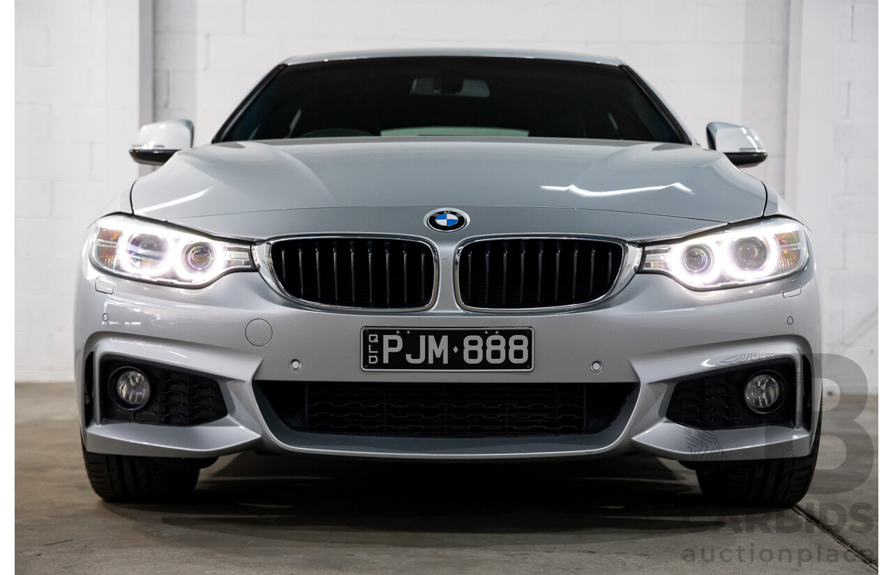7/2014 BMW 428i Gran Coupe M Sport F36 5D Coupe Glacier Silver Metallic Turbo 2.0L