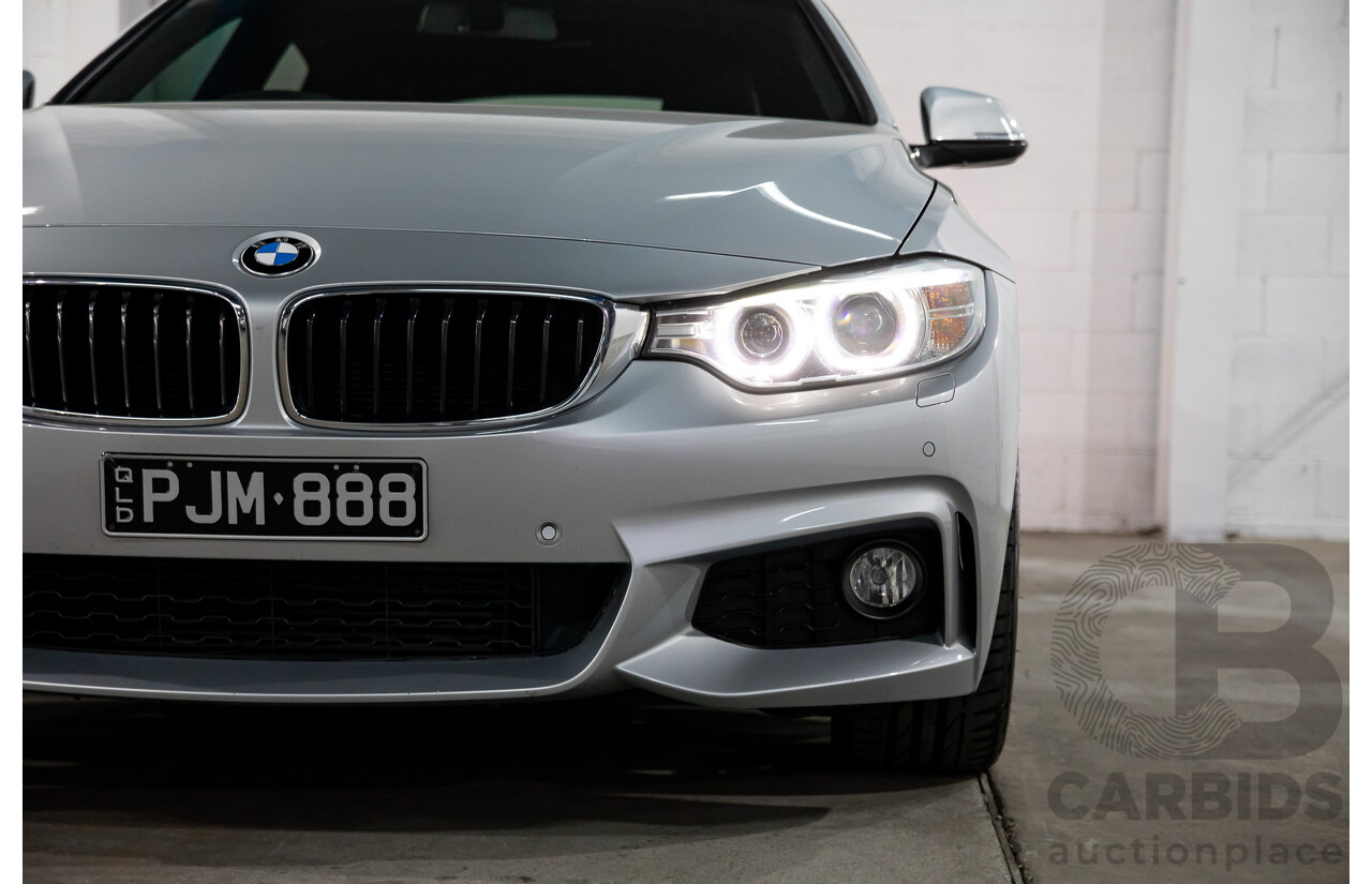7/2014 BMW 428i Gran Coupe M Sport F36 5D Coupe Glacier Silver Metallic Turbo 2.0L