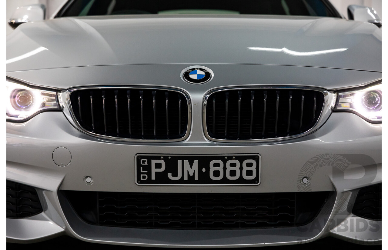 7/2014 BMW 428i Gran Coupe M Sport F36 5D Coupe Glacier Silver Metallic Turbo 2.0L