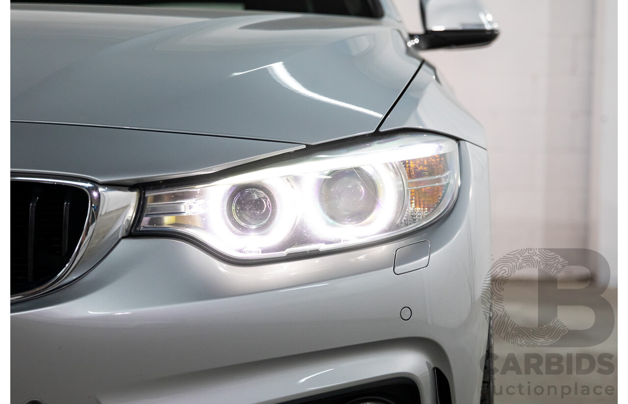 7/2014 BMW 428i Gran Coupe M Sport F36 5D Coupe Glacier Silver Metallic Turbo 2.0L