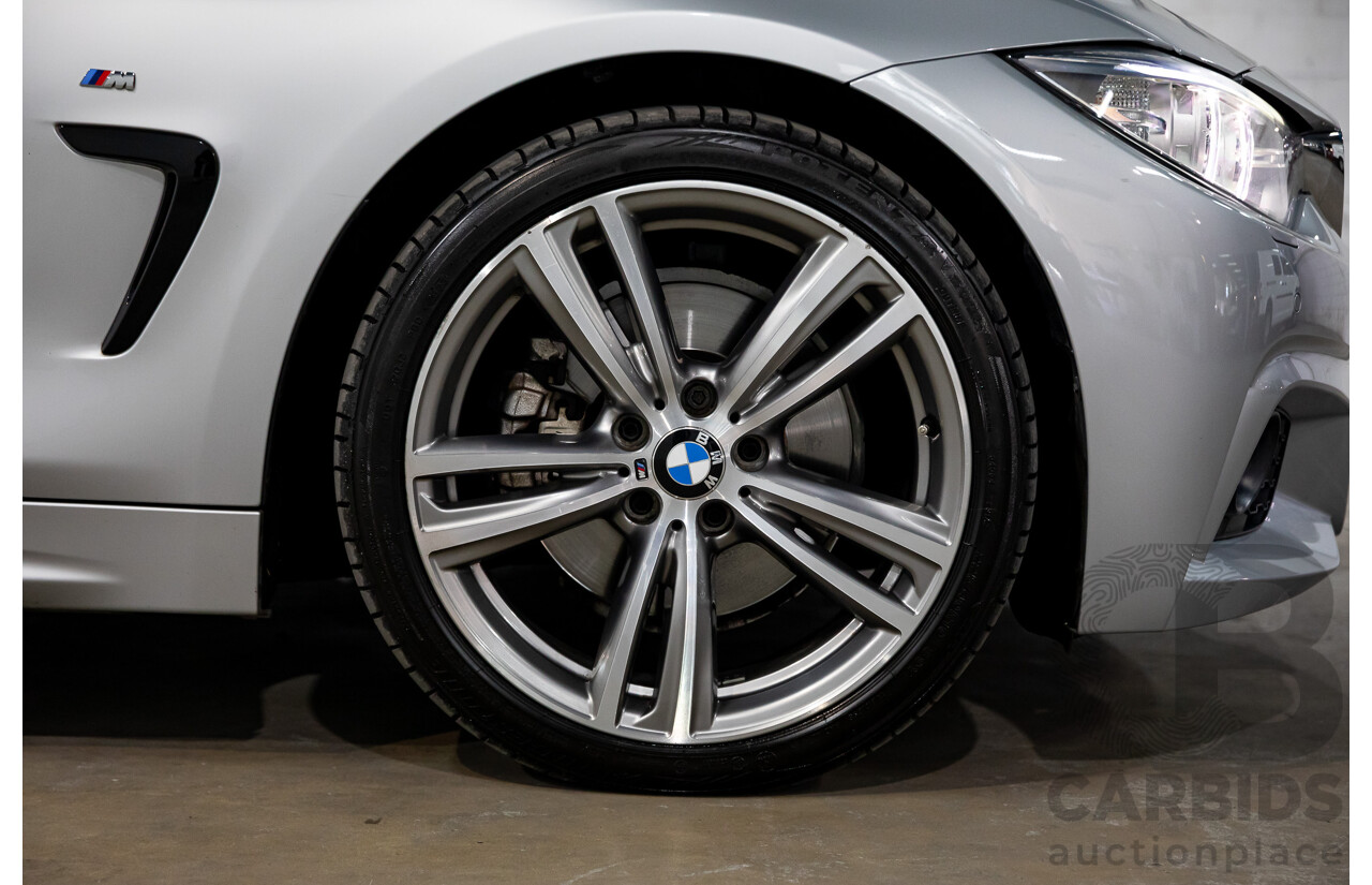 7/2014 BMW 428i Gran Coupe M Sport F36 5D Coupe Glacier Silver Metallic Turbo 2.0L