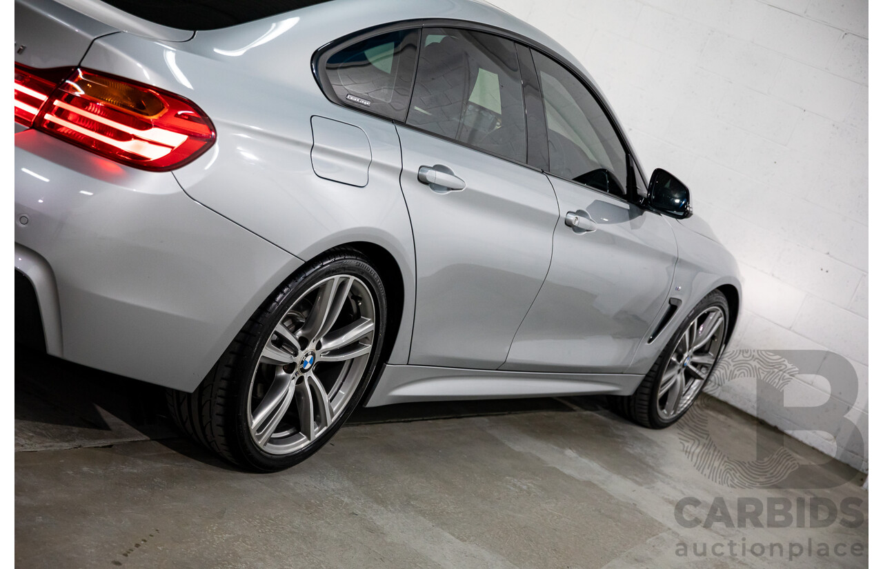 7/2014 BMW 428i Gran Coupe M Sport F36 5D Coupe Glacier Silver Metallic Turbo 2.0L