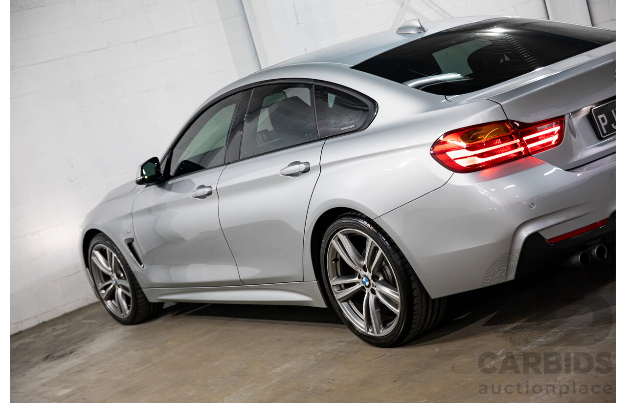 7/2014 BMW 428i Gran Coupe M Sport F36 5D Coupe Glacier Silver Metallic Turbo 2.0L