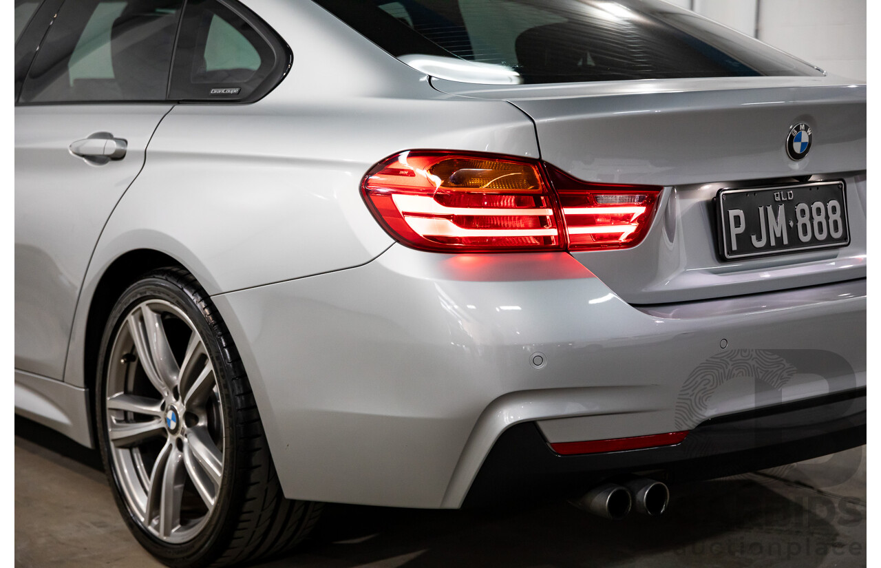 7/2014 BMW 428i Gran Coupe M Sport F36 5D Coupe Glacier Silver Metallic Turbo 2.0L
