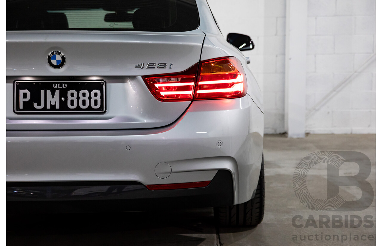 7/2014 BMW 428i Gran Coupe M Sport F36 5D Coupe Glacier Silver Metallic Turbo 2.0L