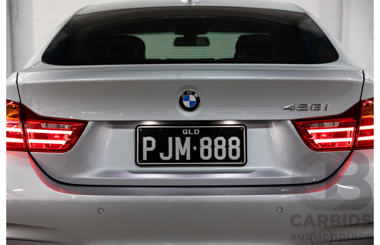 7/2014 BMW 428i Gran Coupe M Sport F36 5D Coupe Glacier Silver Metallic Turbo 2.0L