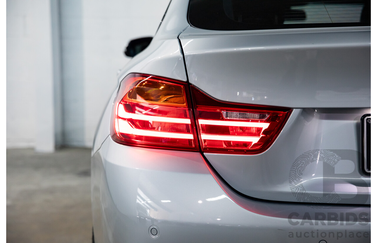 7/2014 BMW 428i Gran Coupe M Sport F36 5D Coupe Glacier Silver Metallic Turbo 2.0L