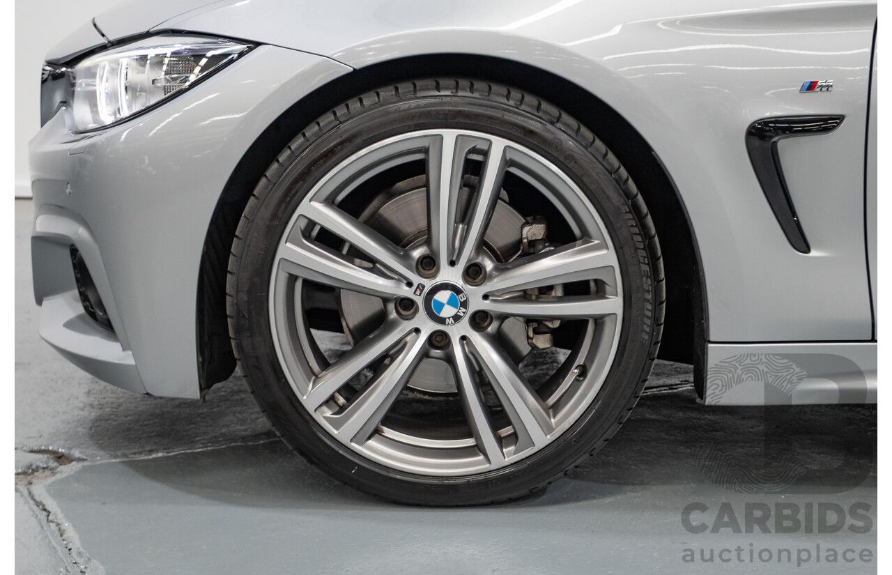 7/2014 BMW 435i Gran Coupe M Sport F36 5D Coupe Glacier Silver Metallic Turbo 3.0L