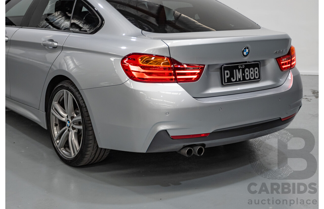 7/2014 BMW 435i Gran Coupe M Sport F36 5D Coupe Glacier Silver Metallic Turbo 3.0L