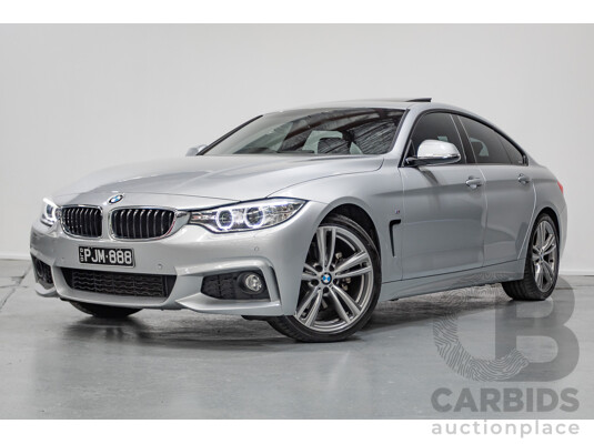 7/2014 BMW 428i Gran Coupe M Sport F36 5D Coupe Glacier Silver Metallic Turbo 2.0L