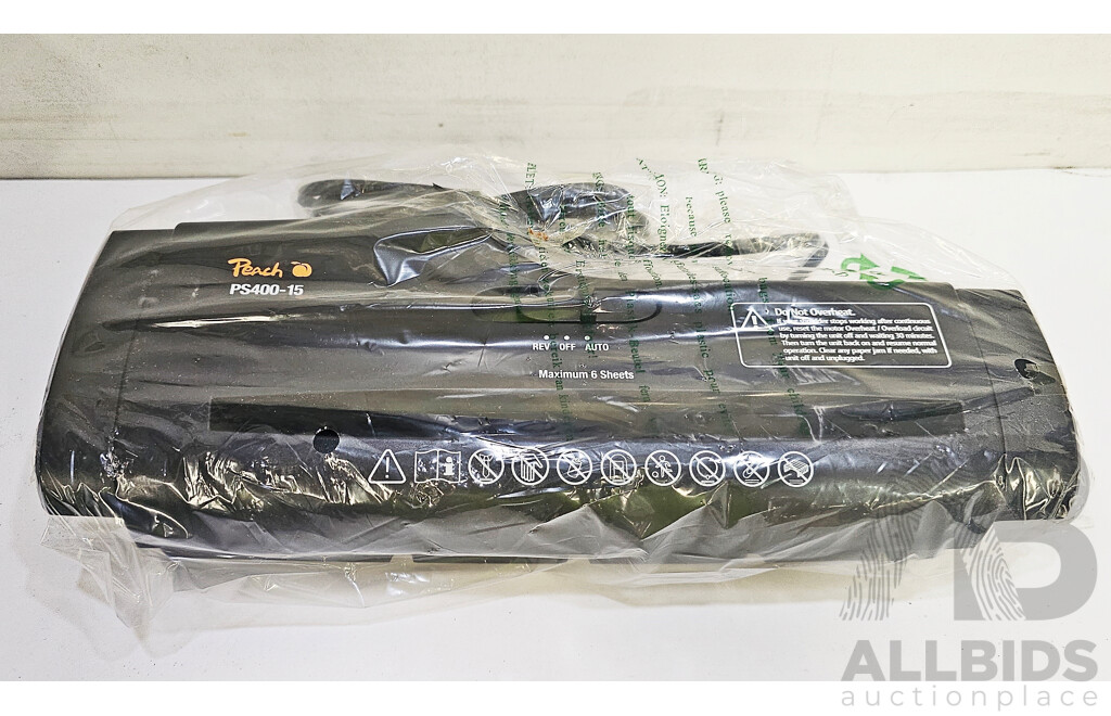 Peach (PS400-15) Strip Cut Shredder