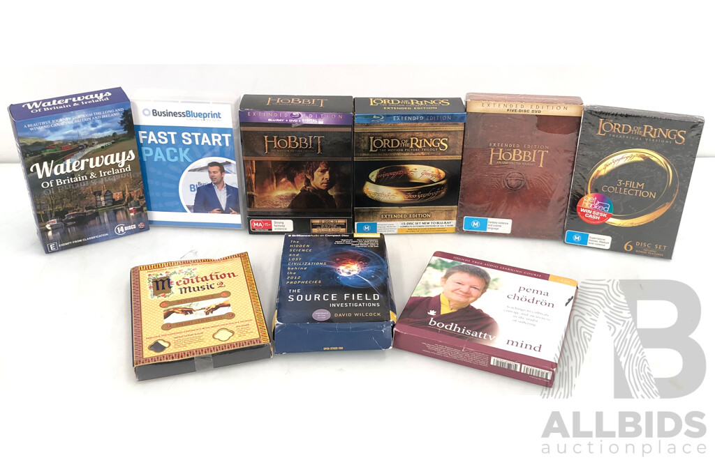 DVD/CD Boxed Sets - Lot of Nine - New