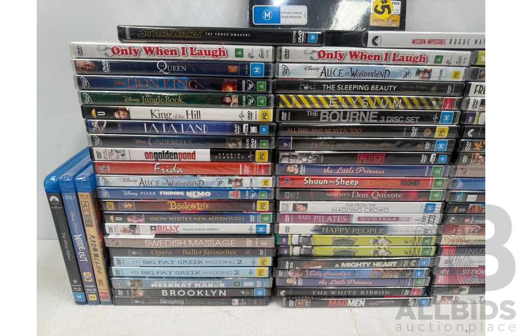 Assorted DVD's Blu Rays, Travel Kettles X 2.