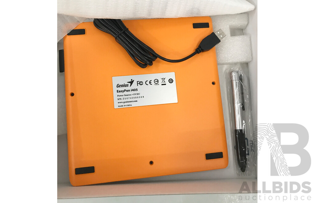 Genius EasyPen I405 Graphics Tablet and One for All Universal TV Remote Controls - Lot of 3