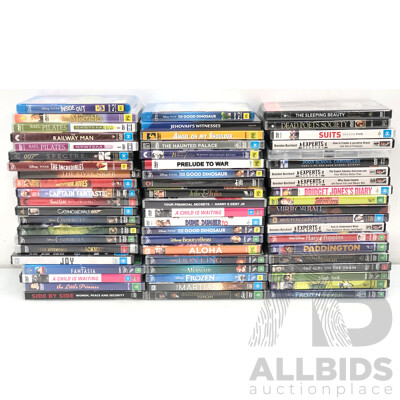 Selection of Various Movie and TV Series DVD's - Lot of 61- Brand New