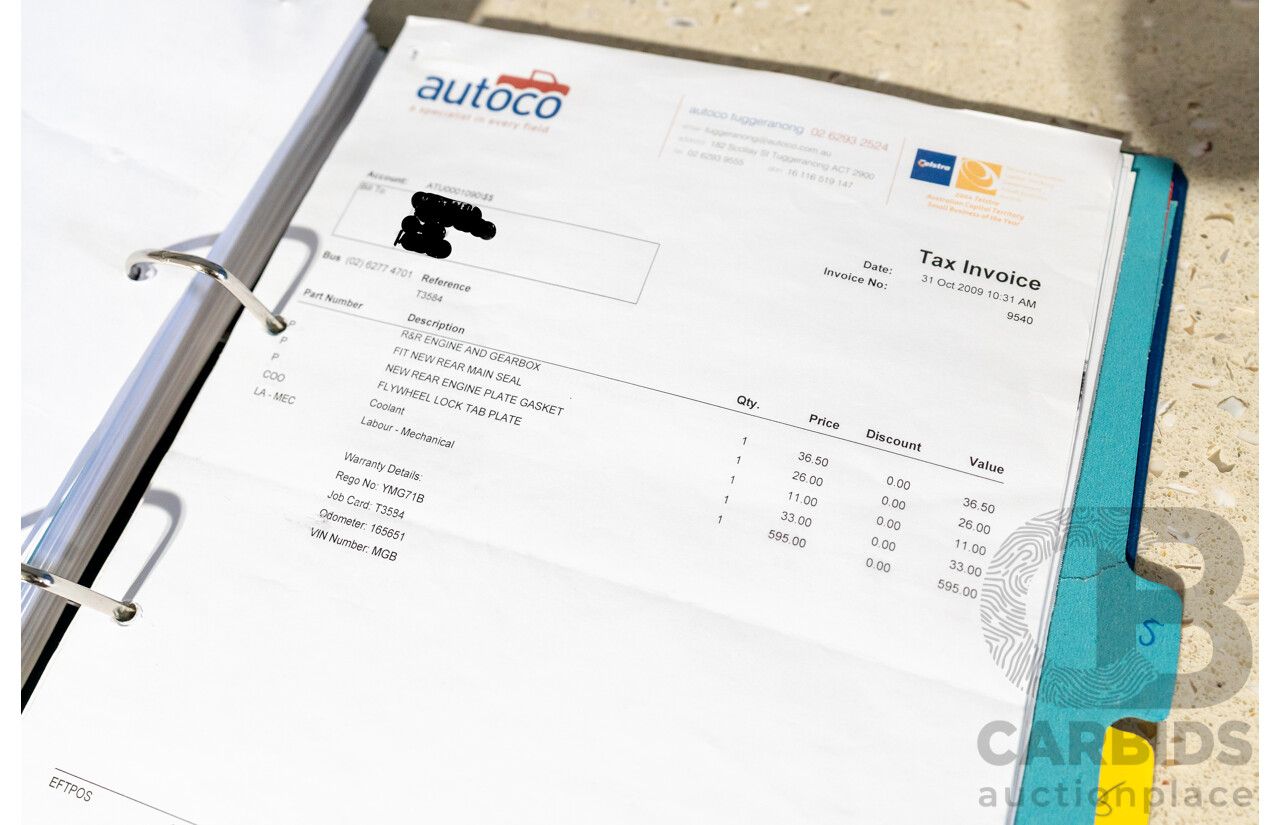 1971 M.G MGB GT 2d Coupe Azzurro Blue 1.8L