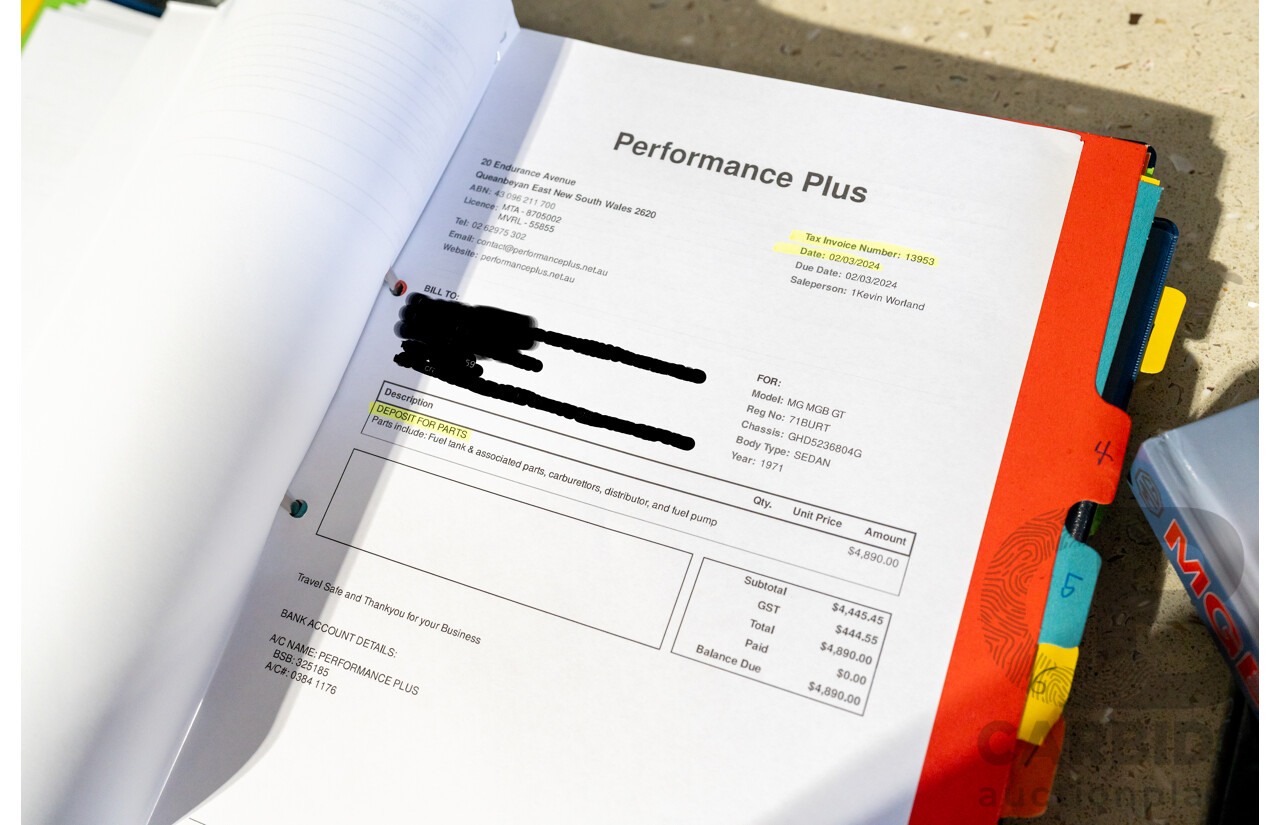 1971 M.G MGB GT 2d Coupe Azzurro Blue 1.8L