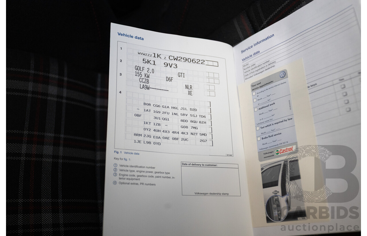 05/2012 Volkswagen Golf GTi 1K MY12 5D Hatchback Carbon Steel Grey Metallic Turbo 2.0L