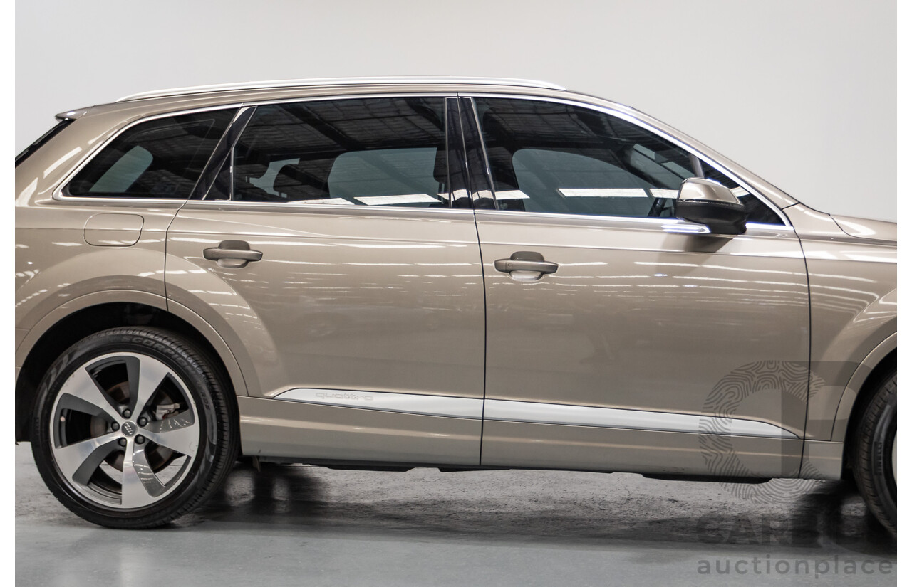 11/2015 Audi Q7 3.0 TDI Quattro (AWD) 4M 4d Wagon Carat Beige Metallic Turbo Diesel 3.0L - 7 seats