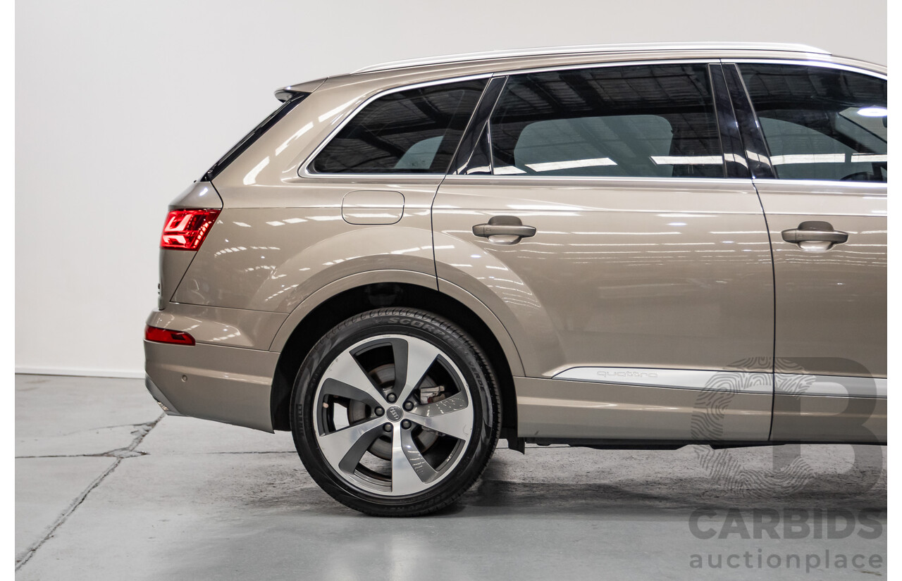 11/2015 Audi Q7 3.0 TDI Quattro (AWD) 4M 4d Wagon Carat Beige Metallic Turbo Diesel 3.0L - 7 seats