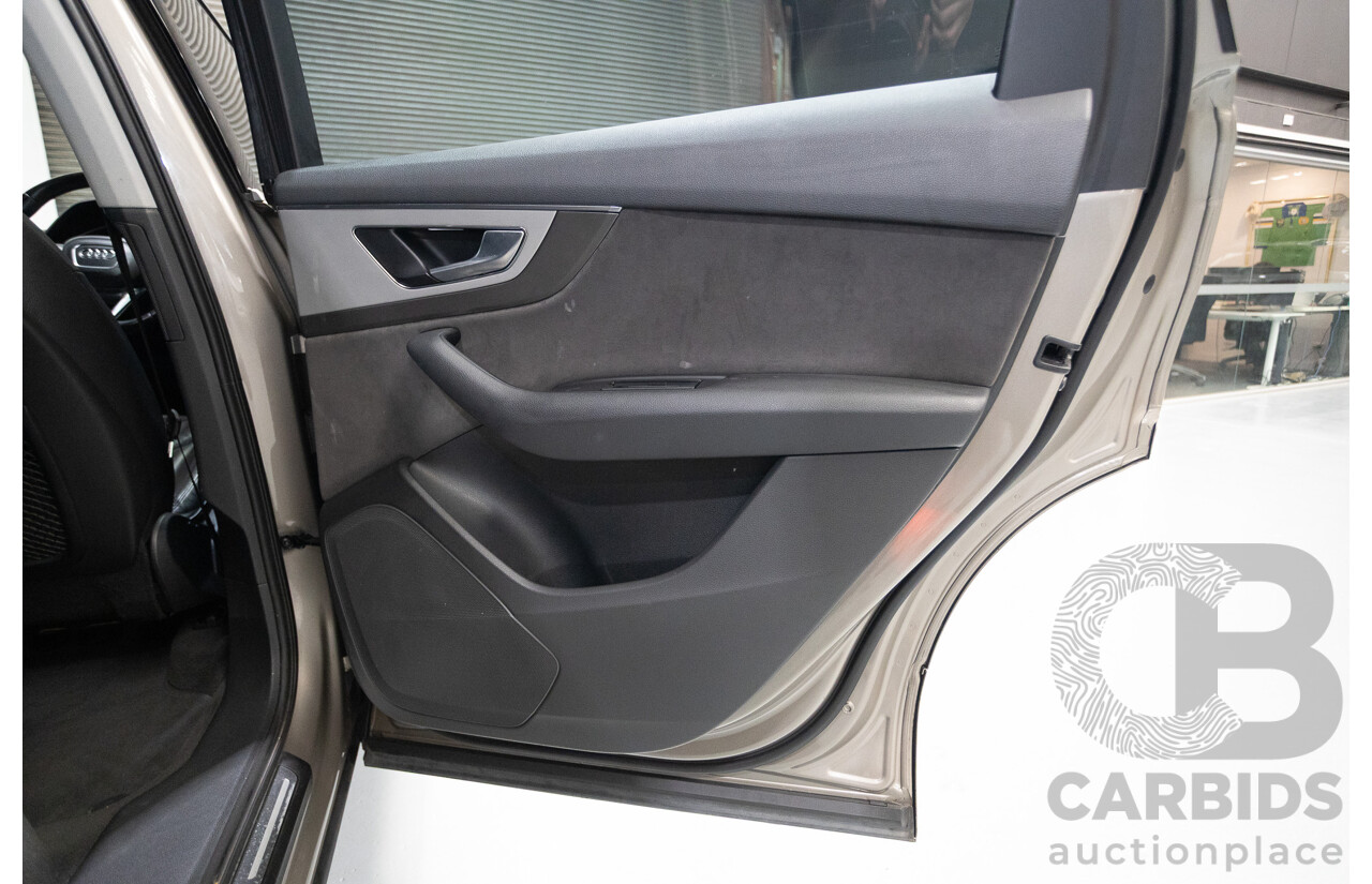 11/2015 Audi Q7 3.0 TDI Quattro (AWD) 4M 4d Wagon Carat Beige Metallic Turbo Diesel 3.0L - 7 seats