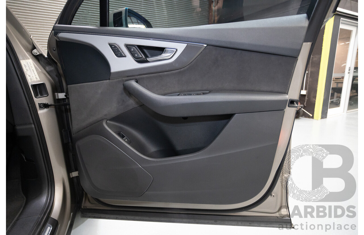 11/2015 Audi Q7 3.0 TDI Quattro (AWD) 4M 4d Wagon Carat Beige Metallic Turbo Diesel 3.0L - 7 seats