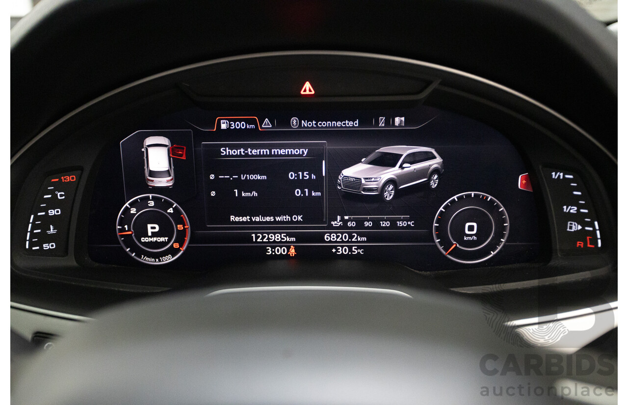 11/2015 Audi Q7 3.0 TDI Quattro (AWD) 4M 4d Wagon Carat Beige Metallic Turbo Diesel 3.0L - 7 seats