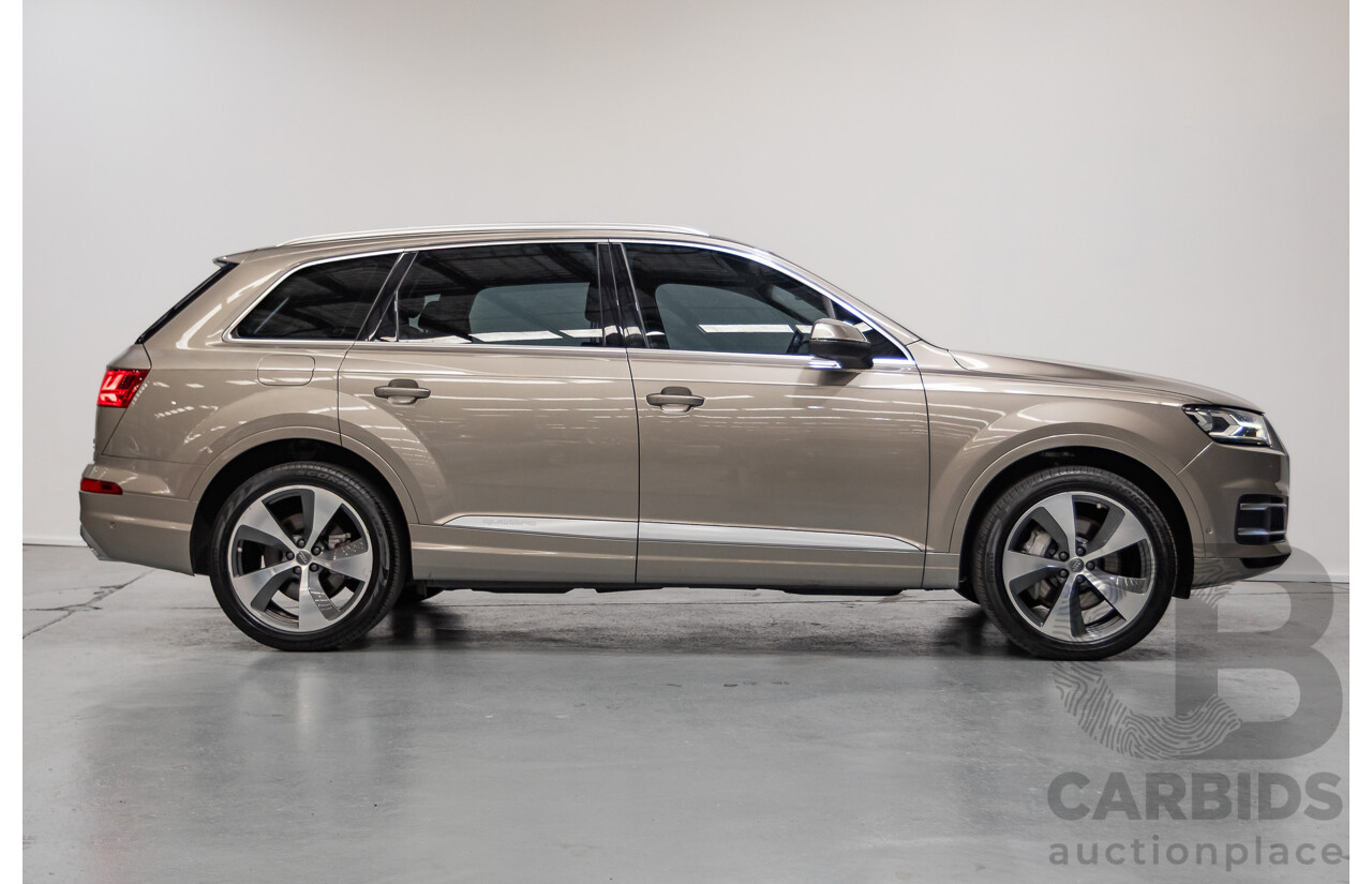 11/2015 Audi Q7 3.0 TDI Quattro (AWD) 4M 4d Wagon Carat Beige Metallic Turbo Diesel 3.0L - 7 seats