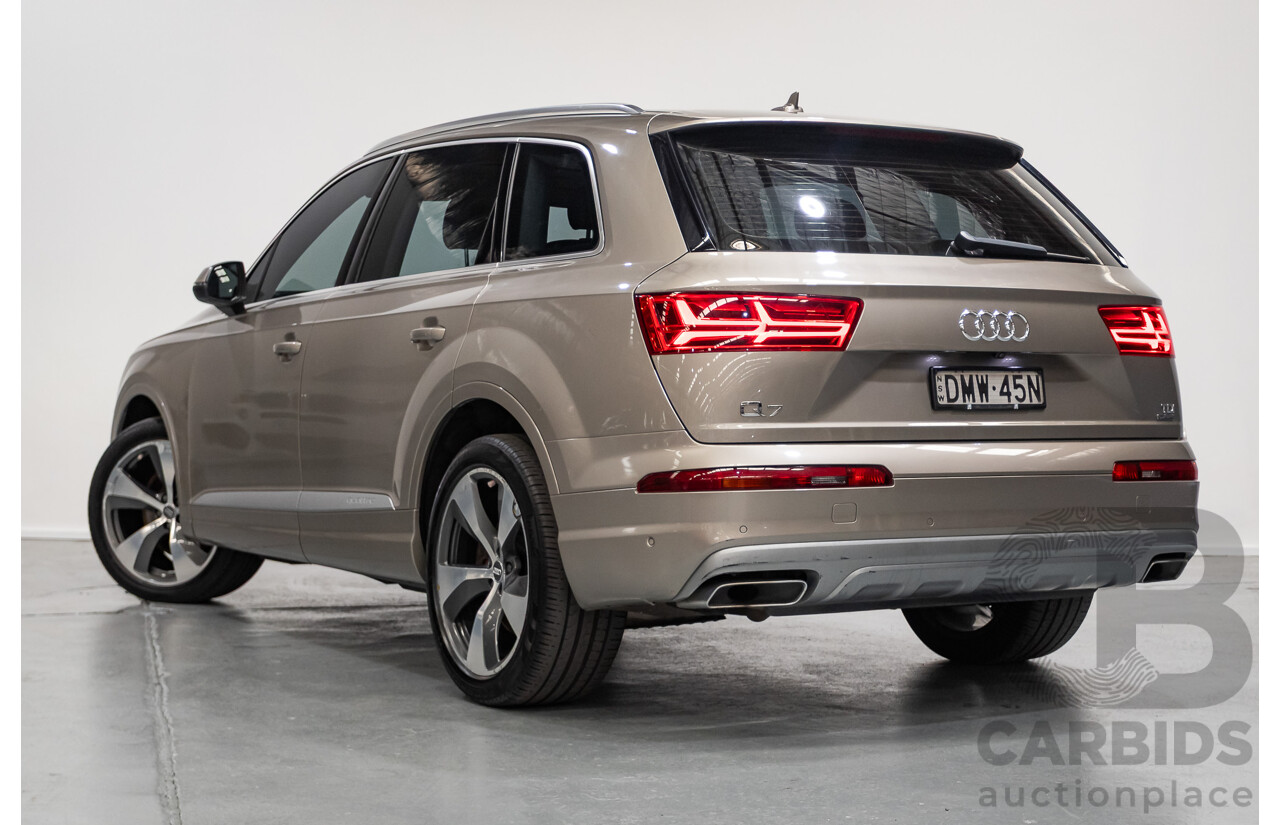 11/2015 Audi Q7 3.0 TDI Quattro (AWD) 4M 4d Wagon Carat Beige Metallic Turbo Diesel 3.0L - 7 seats