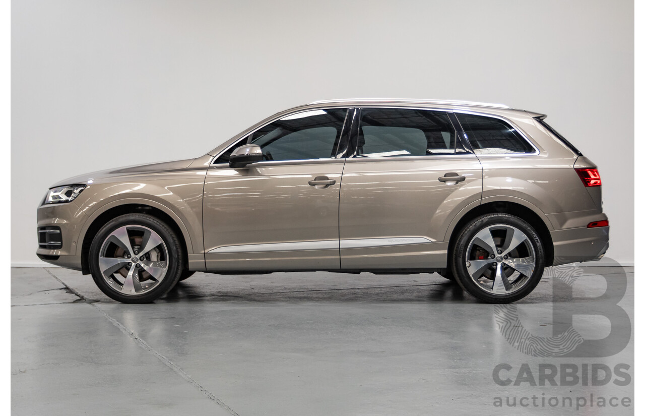 11/2015 Audi Q7 3.0 TDI Quattro (AWD) 4M 4d Wagon Carat Beige Metallic Turbo Diesel 3.0L - 7 seats