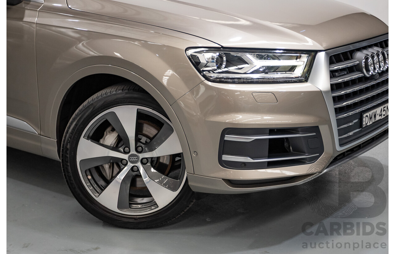 11/2015 Audi Q7 3.0 TDI Quattro (AWD) 4M 4d Wagon Carat Beige Metallic Turbo Diesel 3.0L - 7 seats