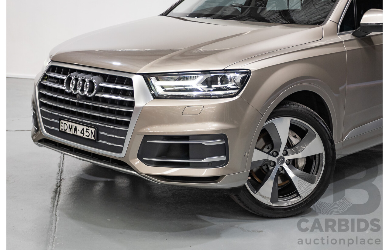 11/2015 Audi Q7 3.0 TDI Quattro (AWD) 4M 4d Wagon Carat Beige Metallic Turbo Diesel 3.0L - 7 seats